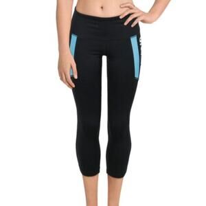 Soulcycle cropped capri leggings cycle bike workout skull S
